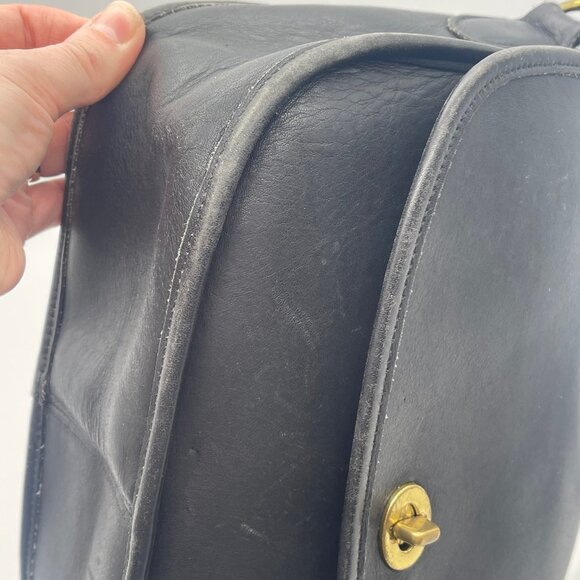 Vintage Coach Women’s Black Bag City F5M-9790 USA Crossbody Shoulder Turn Lock - Picture 16 of 16